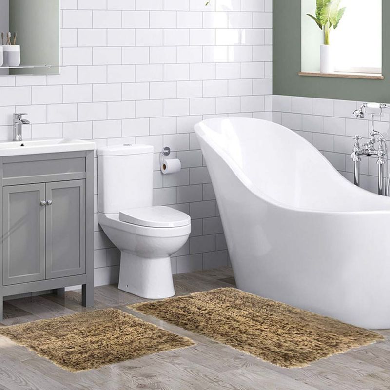 Alfombra De Baño Rt Designer 2 Piezas - Titan