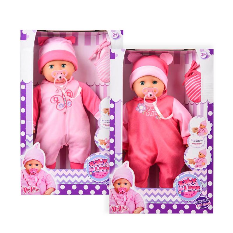 Muneca Bebe Con Chupon DeLuxe