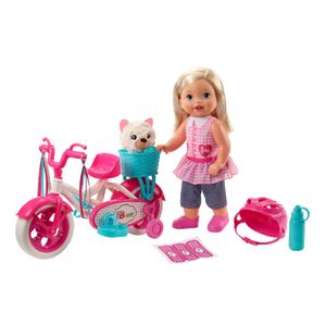 Muñeca Little Mommy Paseo en Bicicleta