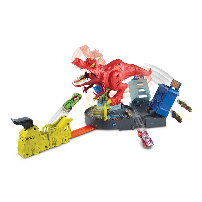 Pista De Carros Hot Wheels T Rex Demoledor