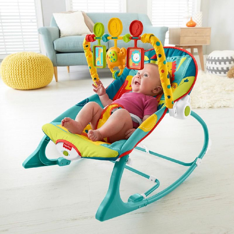 Silla mecedora para bebé Fisher-Price BGB00 X7033 celeste