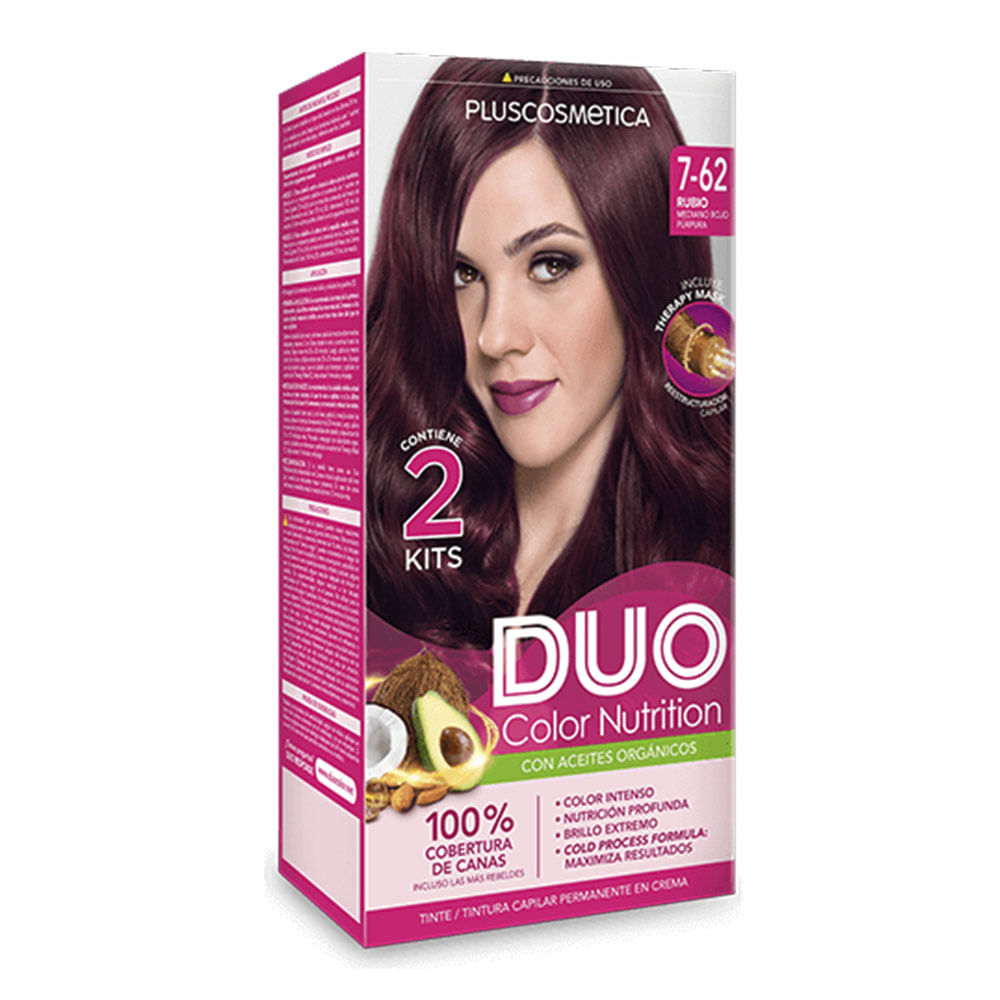 Tinte Duo Kit Color Cream 7-62 Rubio Mediano Claro