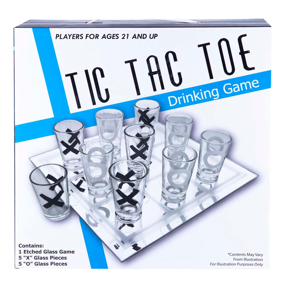 Vaso ceros y cruces juego de beber Tic-Tac-Toe Beber Juego De Mesa 