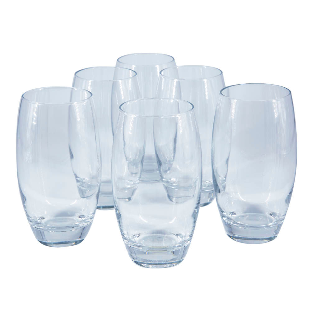 Vaso de Vidrio forma V 79736 de 215 ml. set de 6 piezas. - Cristalería del  Pacífico