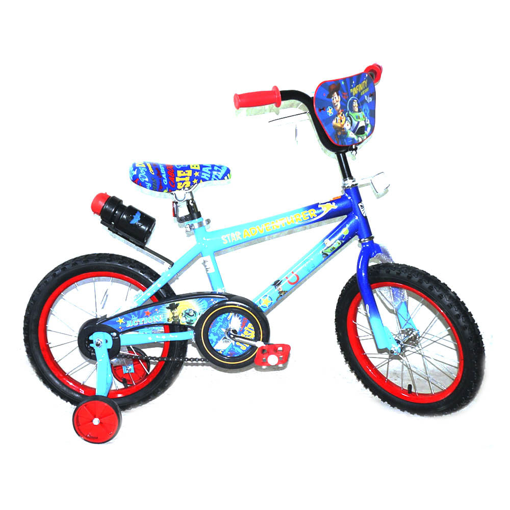 Bicicleta Niños 14'' Toy Story 4 Ruedines 4-6 Años - Mundo Consumible  Tienda Informática Juguetería Artes Graficas