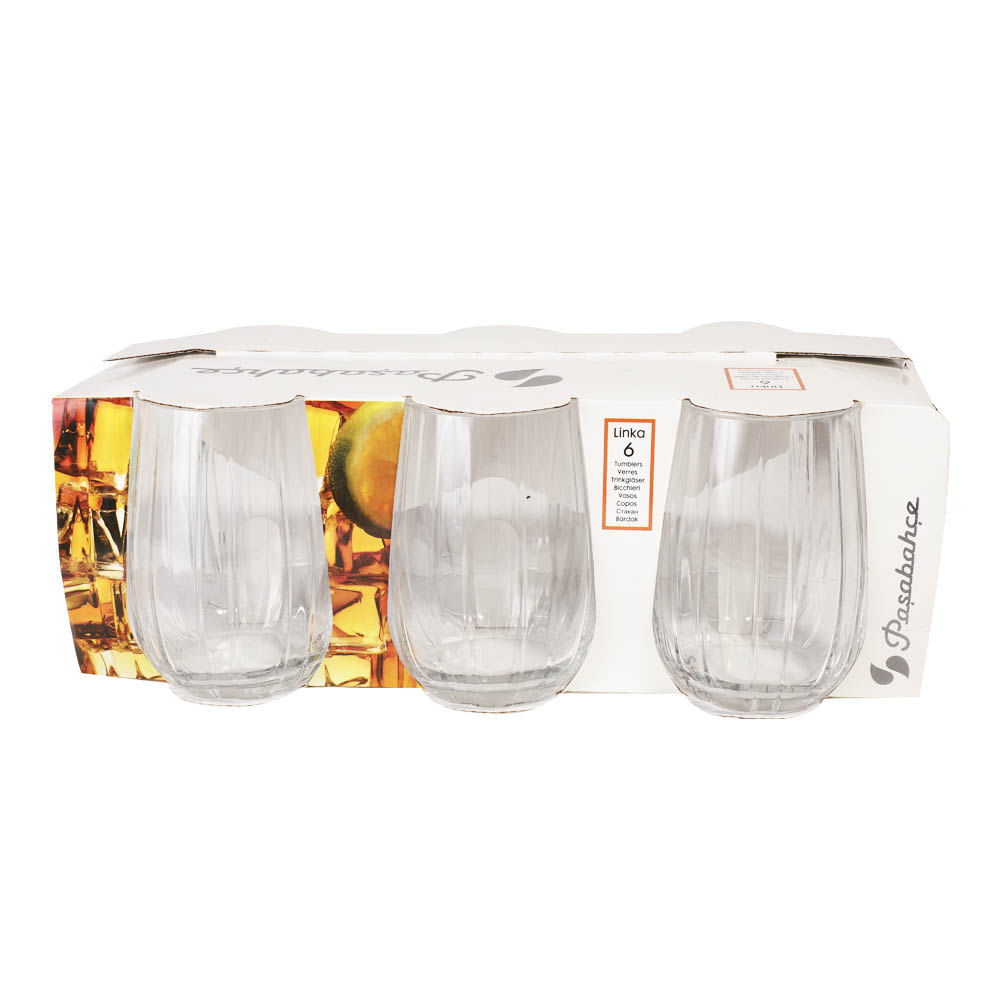 Juego de Vasos LINKA 360ml 6 piezas, Vasos y Jarras, 420405