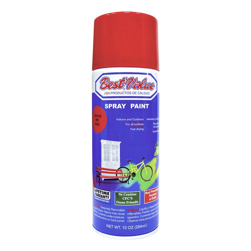 Pintura en Aerosol Best Value Rojo de 10 oz Titan