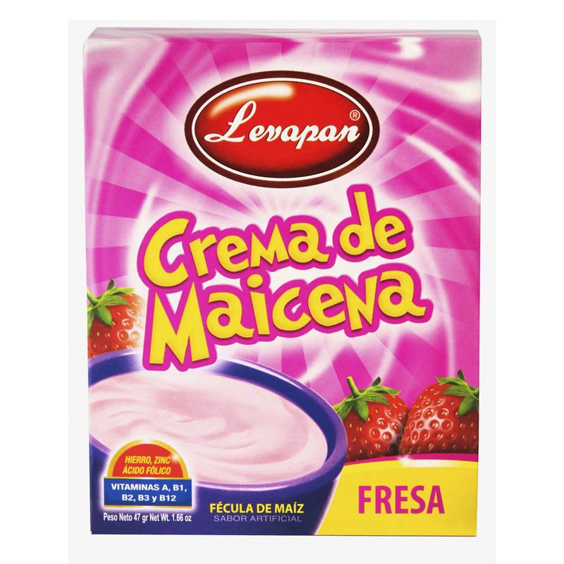 Crema de Maicena Fresa Levapan 47 g