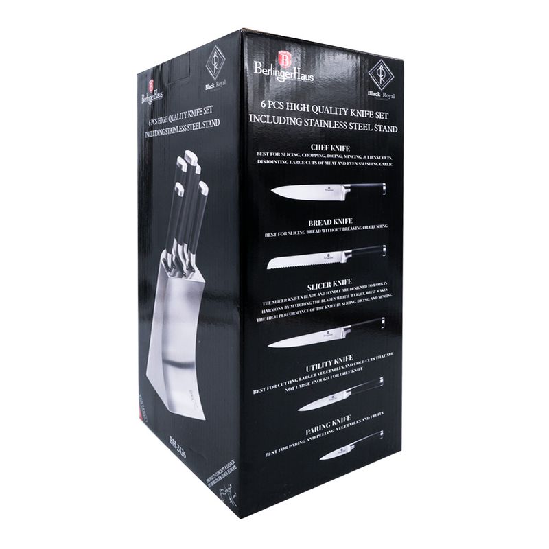 Set de cuchillos de acero inoxidable Bergner®, 6 piezas