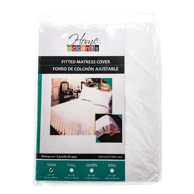 Protector de cama impermeable vinilo 80 x 190 x 20 cm