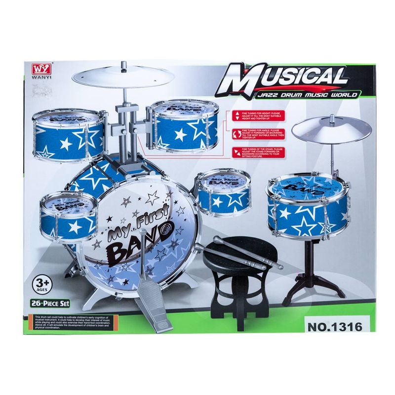 Bateria Grande Jazz Drum Star Toys Surtido