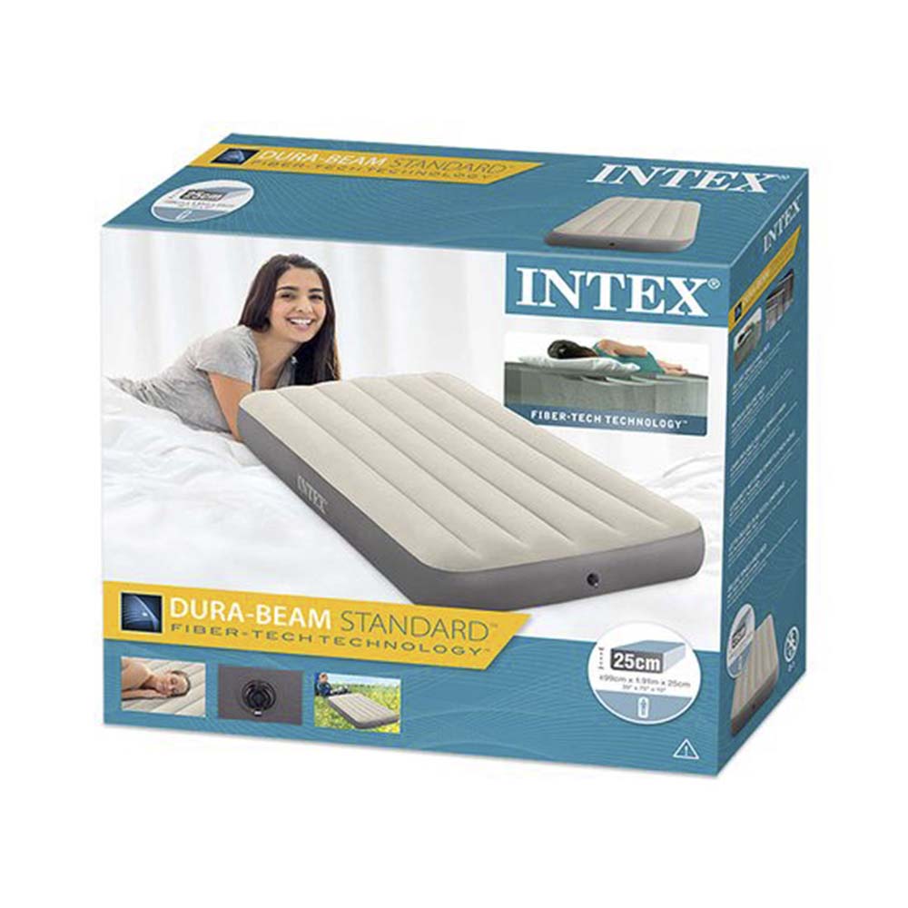 Intex Fibertech Deluxe Pillow 99 x 191 cm - Colchón eléctrico individual –  Camping Sport