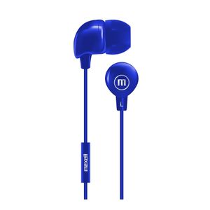 Audífonos IN-BAX Estéreo Básicos Maxell de Tapón de Silicona Azul