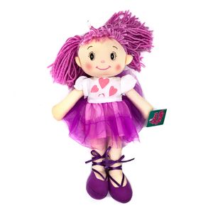 Muñeca de Trapo Star Toys Bailarina Con Vestido de Corazon 14"