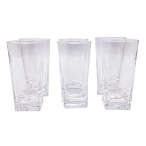 Vasos Pasabahce Carre de Vidrio 10 1/4 oz 6 Piezas
