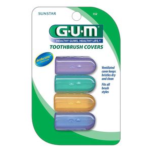 Protectores de Cepillo Dental G-U-M Antibacterial 4 Piezas