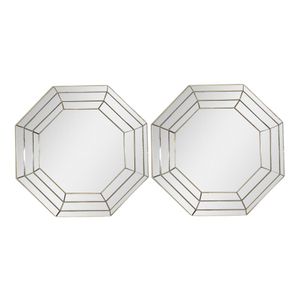 Espejo Decorativo Elico 15" x 15" de 2 Piezas