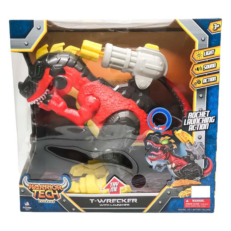 Gran Dino Warrior Tech Extreme Con Luces y Sonidos