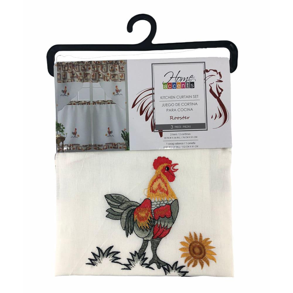 Hatesah Cortinas De Cocina Con Diseño De Gallo, Diseño De Gi