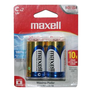 Batería Alcalina C Maxell