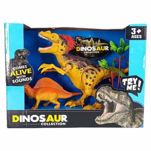 Set de Dinosaurios Huada con Sonido 3 Piezas