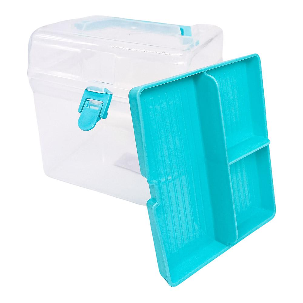 CAJA ORDENACION HOME BOX 60 L. TRANS. AZUL 1001575