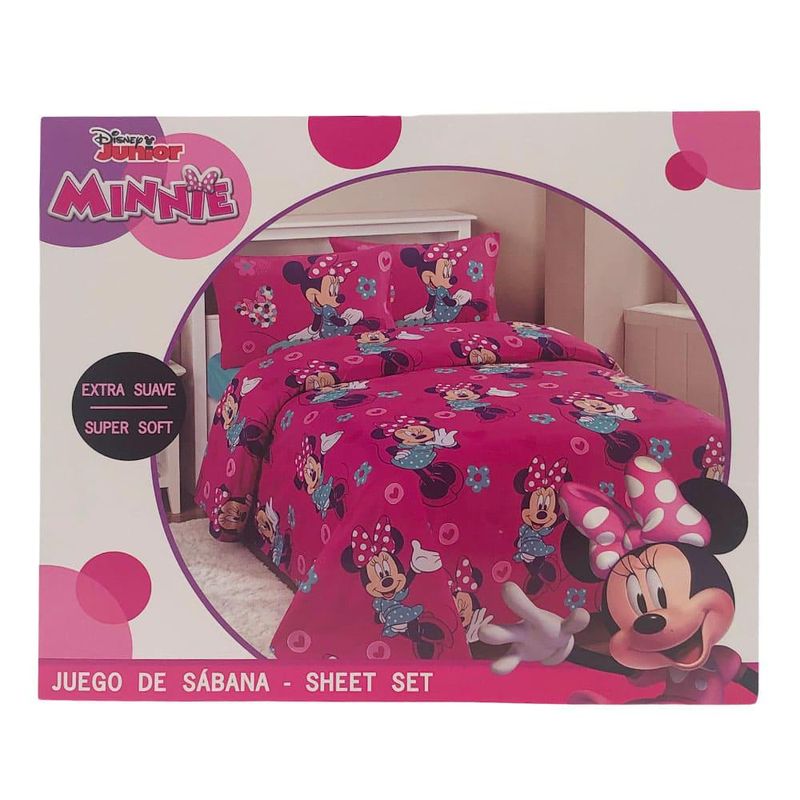 diseño de atrapasueños en forma de Minnie Mouse 100 % algodón  funda de almohada de 65 x 65 cm  Funda de edredón de 140 x 200 cm - Juego de cama Aymax S.P.R.L 