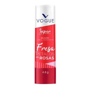 Bálsamo Labial Vogue de Fresa Con Pétalos de Rosa 4.8 g