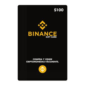 Tarjeta Digital Binance Gift Card de $100