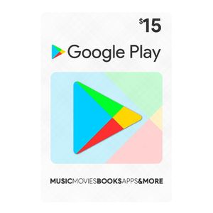 Tarjeta Digital Google Play de $15