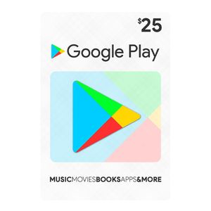 Tarjeta Digital Google Play de $25