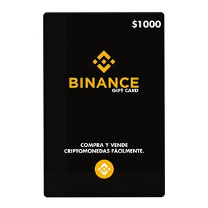 Tarjeta Digital Binance Gift Card $1000