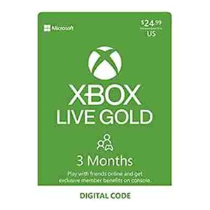 Tarjeta Digital Xbox Live 3 Month Usa