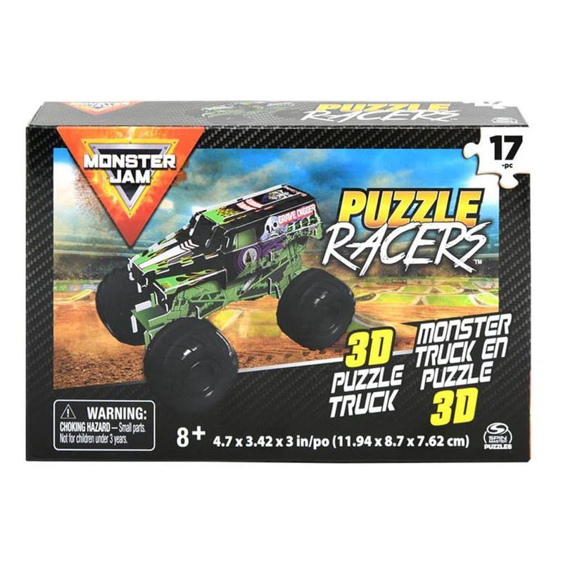 Rompecabezas Games Monster Jam 3D de 17 Piezas