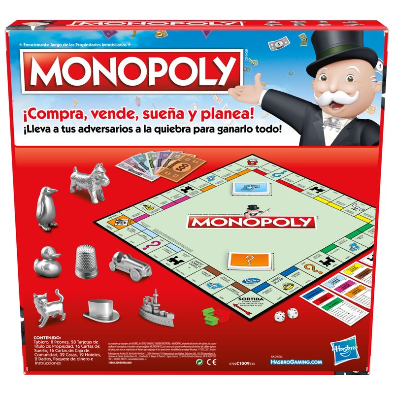 Oportunidad Hasbro 2160929 Juego Monopoly Clasico