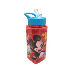 Botella Plástica Mickey Mouse Cuadrada 500 Ml