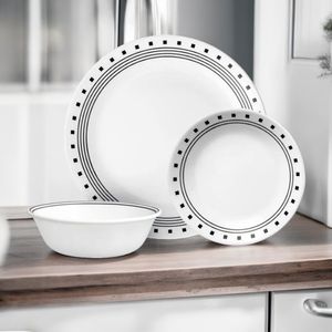 Vajilla de Vidrio Corelle City Block de 12 Piezas