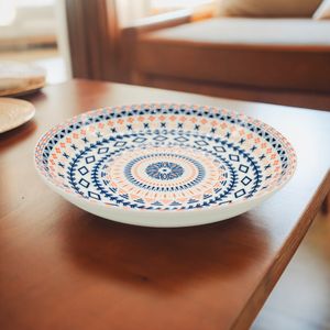 Plato Hondo Homestar De 7 Pulgada Ceramica Estampado