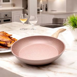 Sartén Antiadherente 9.5Plg Cook With Color de Aluminio - Rose Gold